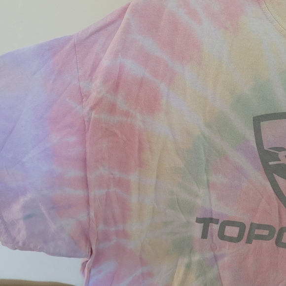 Top Golf Pastel Rainbow Tie Dye Tee Size Extra Large - Picture 3 of 5